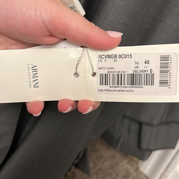 Armani Collezioni Abito Uomo 2 Piece Men’s Suit - Picture 5 of 7